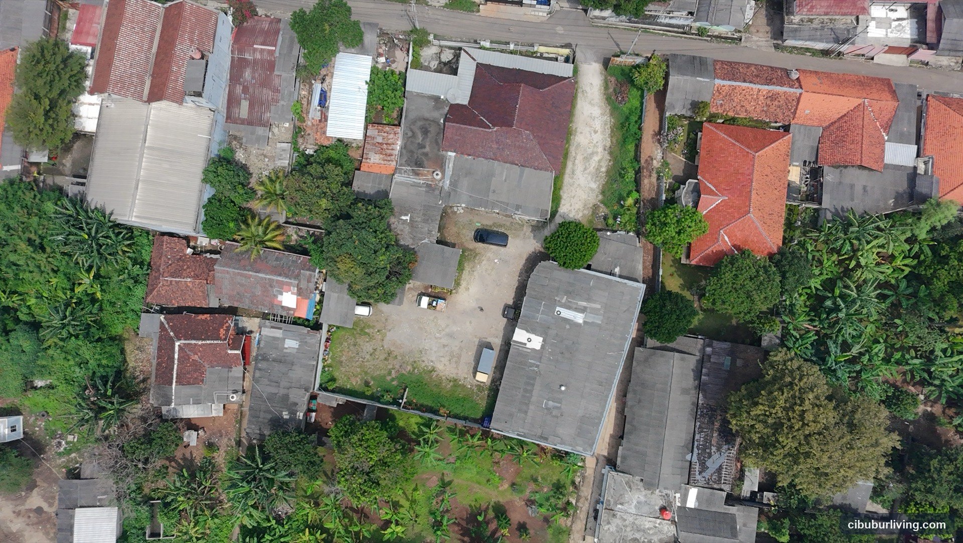 Foto drone tampak aerial utama properti Transyogi Cibubur